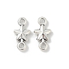 Tibetan Style Alloy Star Connector Charms TIBE-S324-21AS-1