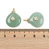 Natural Green Aventurine Pendants KK-B157-42E-06-3