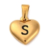 304 Stainless Steel Pendants STAS-P278-01S-G-1-1