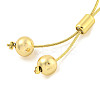 Teardrop ABS Imitation Pearl Slider Bracelets BJEW-P322-12G-3