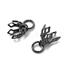 Flower Rack Plating Brass Filigree Bead Cap Bails KK-L102-27B-2