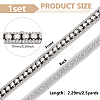 2.5 Yards Stainless Steel Rivet Studed Cord with Adhesive Back OCOR-FG0002-34A-2