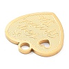 304 Stainless Steel Pendants STAS-M076-01G-2