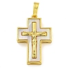 Brass Pendants with Shell KK-D534-02G-03-1