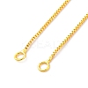 0.9MM Brass Box Chain Necklace Making NJEW-D302-77G-2