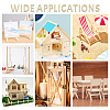 180Pcs 2 Styles Wooden Craft Sticks AJEW-GA0008-63-5