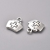 Tibetan Style Alloy Charms TIBEP-WH0002-09AS-1