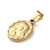 201 Stainless Steel Pendants STAS-U053-08D-G-2