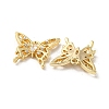 Hollow Brass Micro Pave Cubic Zirconia Pendants KK-H460-51G-2