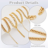 4Pcs 4 Styles Rack Plating Brass Twisted Chain Bracelet Making KK-PH0010-82-3