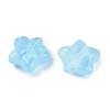 Transparent Spray Paint Glass Beads LS-GLAA-H035-02G-2
