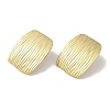 Stripe Rectangle 304 Stainless Steel Stud Earrings for Women EJEW-I303-05G-2