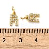 Brass Micro Pave Cubic Zirconia Pendants KK-M273-02G-R-3