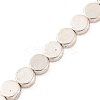 Flat Round Tibetan Style Alloy Bead Strands TIBEB-O007-48-NR-3