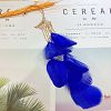 Bohemian Style Alloy Chain with Feather Tassel Cuff Earrings FS-WGB03F7-04-1