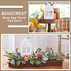 4Pcs 2 Styles Christmas Wood House Display Decorations DJEW-BC0001-28A-6