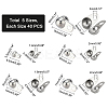 200Pcs 5 Size 304 Stainless Steel Bead Tips STAS-PH0003-32-5