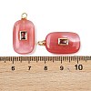 Cherry Quartz Glass Pendants LS-KK-B157-43G-03-3