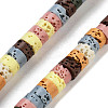 Natural Lava Rock Dyed Beads Strands G-K375-G08-01-1