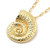 Brass Pendant Necklaces NJEW-S385-05A-G-2