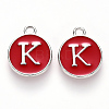 Platinum Plated Alloy Enamel Charms LS-ENAM-S118-03K-P-1