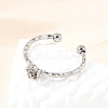 304 Stainless Steel Cuff Rings for Women RJEW-H250-01P-1