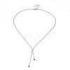 2MM Brass Textured Ball Chain Necklace Making KK-N258-21P-2
