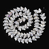 Electroplate Glass Beads Strands EGLA-N012-04H-2