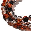 Crackle Glass Beads Strands X1-CCG-C002-8mm-02-3