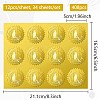 34 Sheets Self Adhesive Gold Foil Embossed Stickers DIY-WH0509-063-2