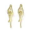 Brass Hook and Eye Clasps KK-B087-18G-1