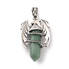 Natural Green Aventurine Pointed Pendants G-B042-04P-56-2
