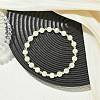 Natural White Moonstone & Synthetic Hematite Non-magnetic Beaded Stretch Bracelets for Women BJEW-JB13940-01-1