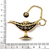 Alloy Enamel Tea Pot Home Display Decoration DJEW-Z010-01G-02-3