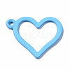 Spray Painted Alloy Pendants PALLOY-Q434-013C-NR-2