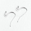 Brass Earring Hooks for Earring Designs KK-M142-01P-RS-1