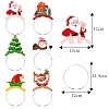 6Pcs Christmas Paper Hairband PW-WGE20A5-01-5