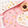 40Pcs 5 Colors Opaque Resin Pendants RESI-CJ0002-31-5