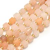 Natural Pink Aventurine Beads  Strand G-I376-D45-01-1