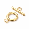 Rack Plating Eco-Friendly Brass Toggle Clasps KK-K165-33-3