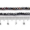 Baking Electroplate Glass Beads Strands X-DGLA-A039-J2MM-B20-4
