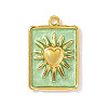 304 Stainless Steel Enamel Pendants STAS-OY002-41G-02-1