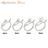 Brass Cup Peg Open Cuff Ring Settings KK-G518-10P-02-4