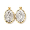 Brass Religion Pendants KK-K408-04G-01-1