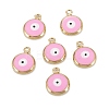 Brass Enamel Charms KK-C223-16G-02-2