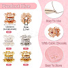 5Pcs 5 Colors Rack Plating Brass Micro Pave Cubic Zirconia Beads KK-TA0001-69-3