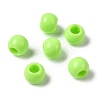 Opaque Acrylic European Beads Beads SACR-ZX012-17D-1