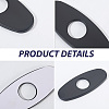 Oval Stainless Steel Faucet Hole Covers STAS-WH20001-18A-EB-5