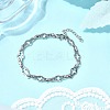 304 Stainless Steel Hollow Cross-Linked Bracelets for Men BJEW-JB12293-02-1