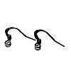 Brass French Earring Hooks KK-Q365-B-NF-2